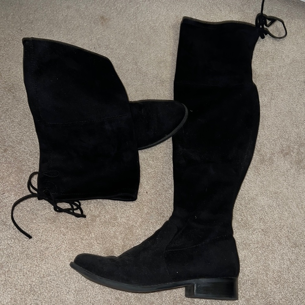 suede Knee High Boots